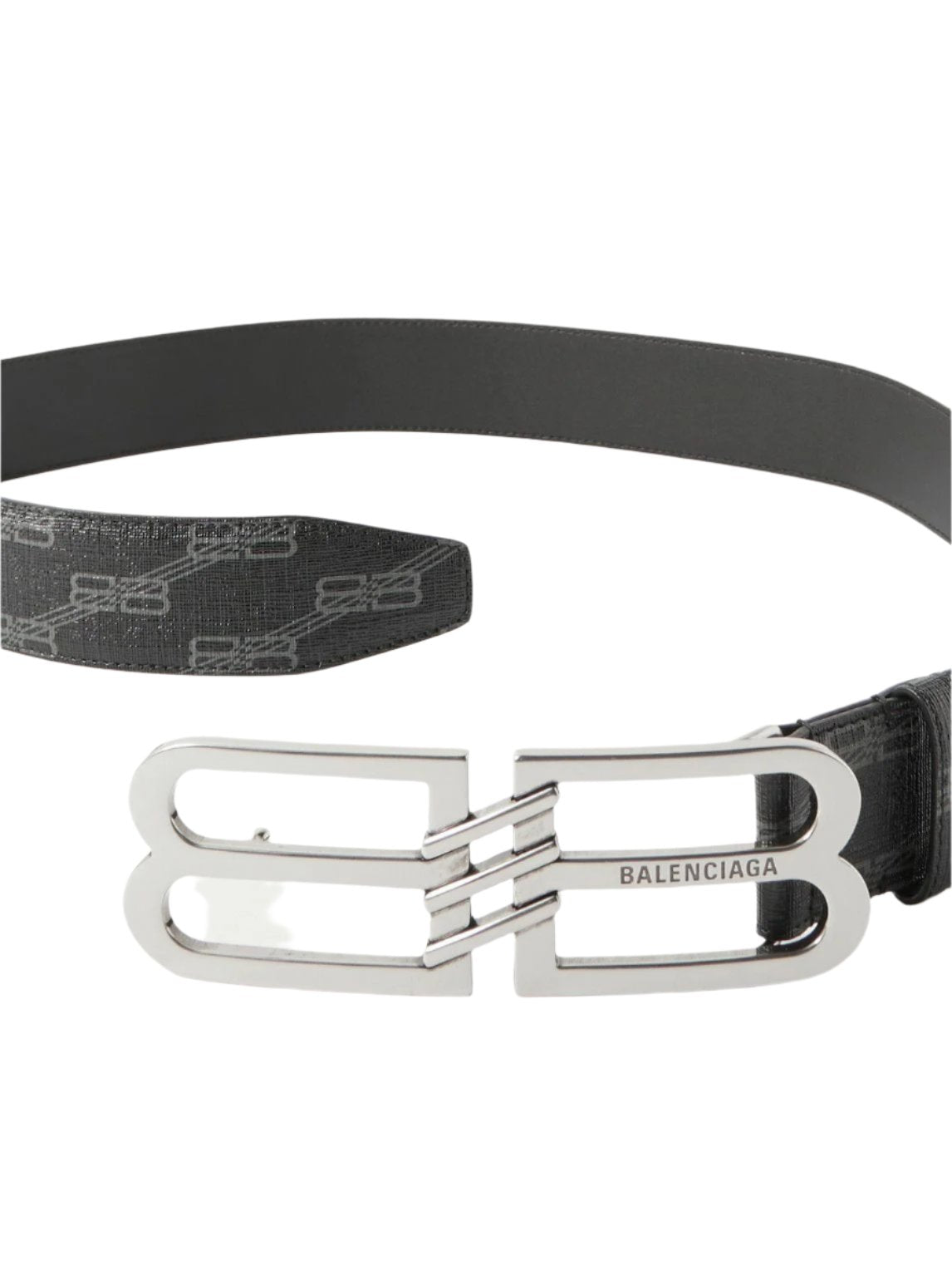 Balenciaga - 4cm Logo-Embellished Monogrammed Coated-Canvas Belt