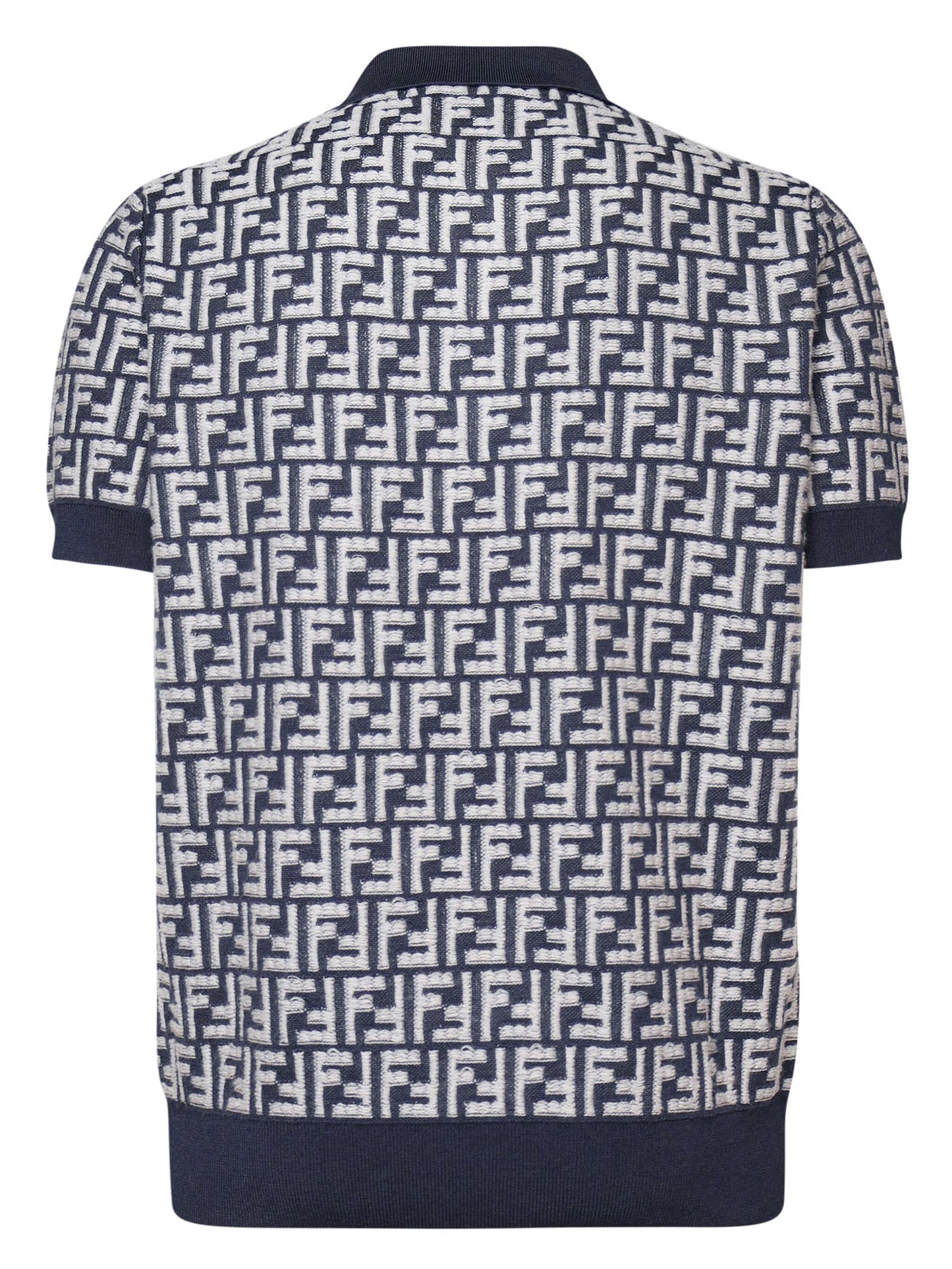 Fendi Monogram-Pattern Polo Shirt