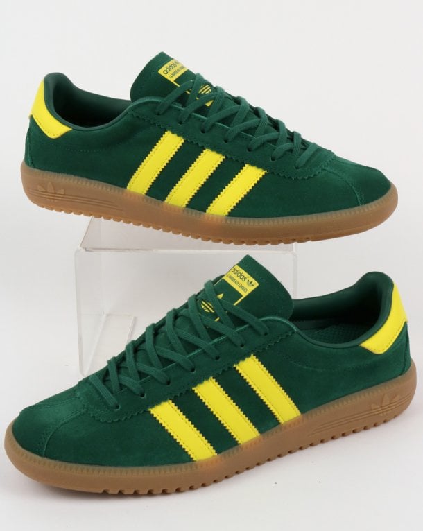 Adidas green and yellow samba trainers hotsell