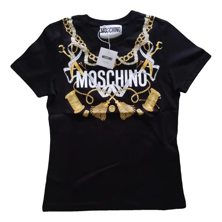 Moschino Sewing-Print T-shirt Dress