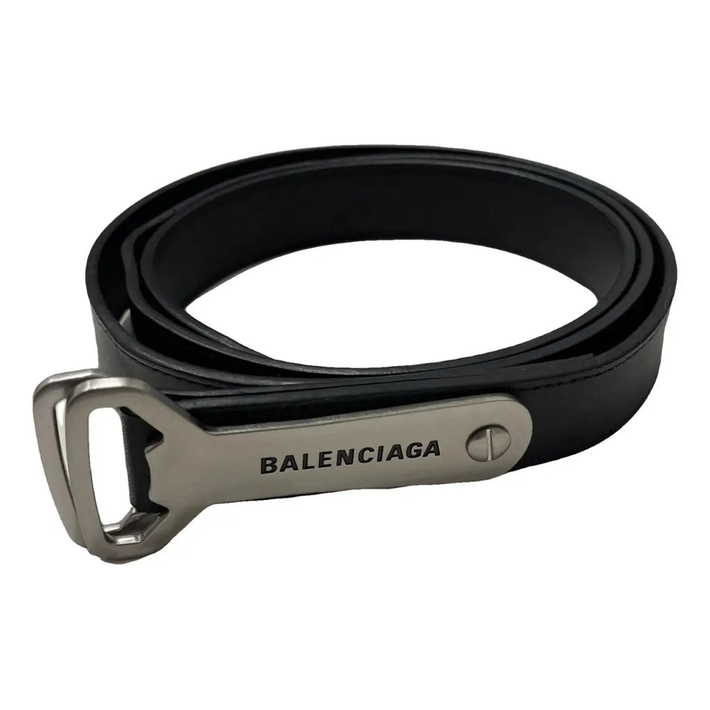 Balenciaga 4cm Logo Embellished Monogrammed Coated Canvas Belt