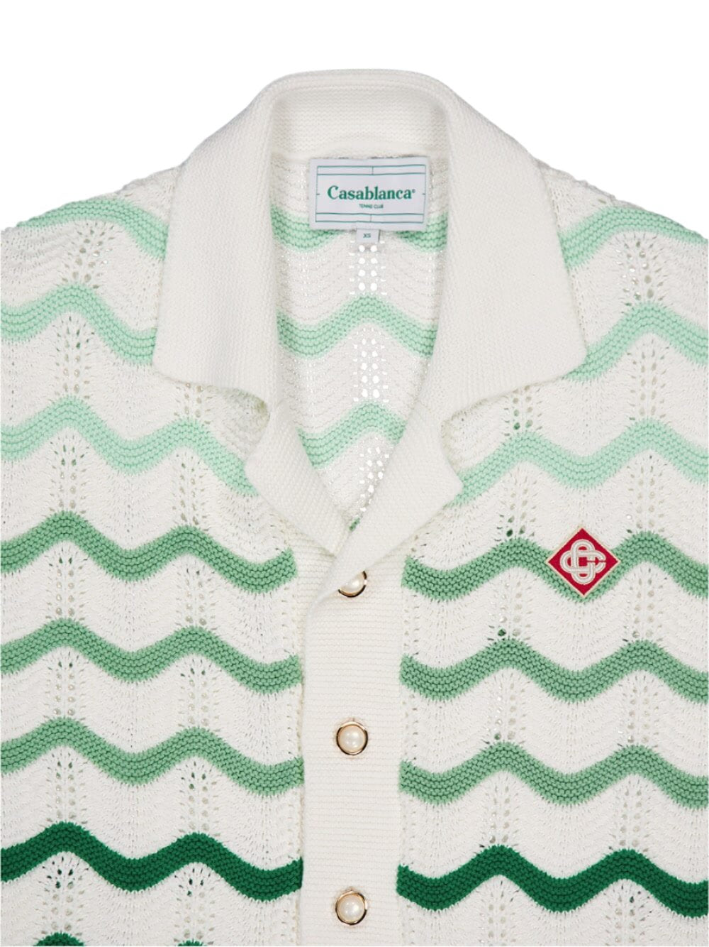 Casablanca Knitted Shirt With Wave Print