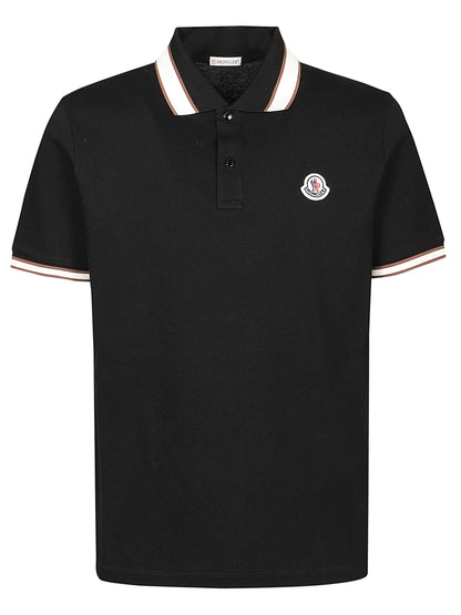 Moncler Logo Patch Short Sleeved Polo Shirt