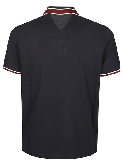 Moncler Logo Patch Short Sleeved Polo Shirt