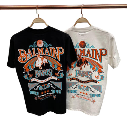 Balmain Graphic Embroidery T-shirt