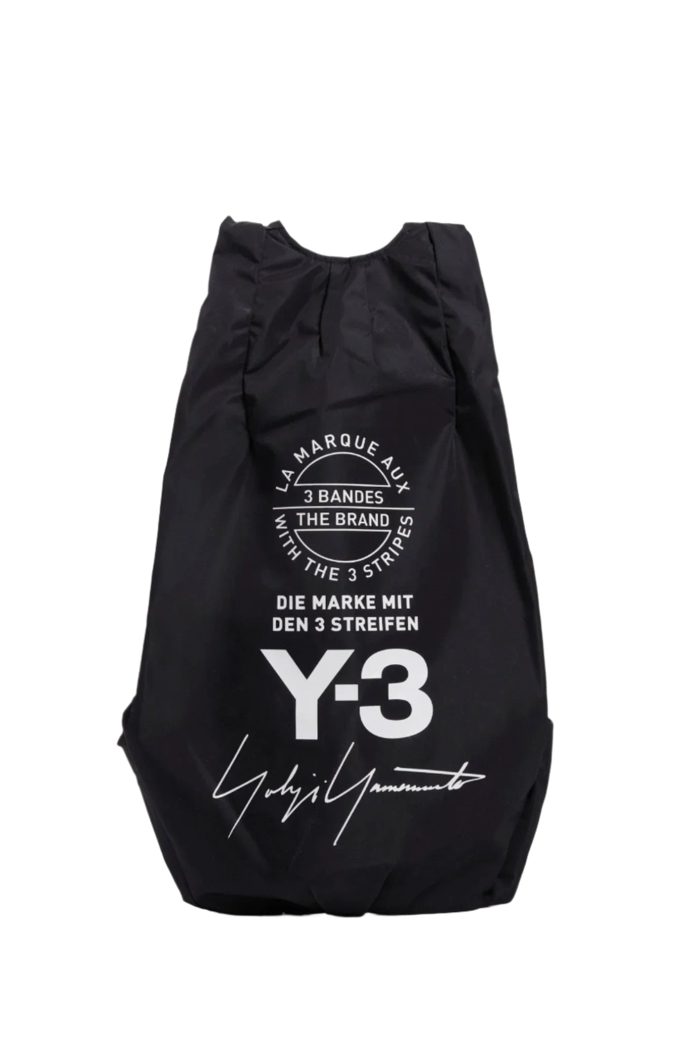 Y-3 Yohji Yamamoto Signature Print Travel Casual Backpack